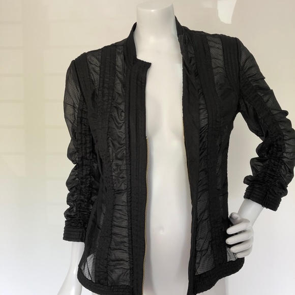 Sheer Ruched Jacket - Picture 3 of 4